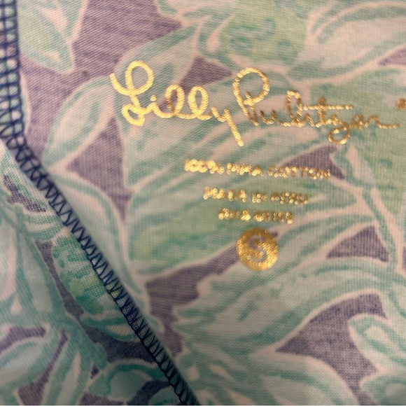 Lilly Pulitzer cotton knit dress size small , long sleeve knee length - Picture 8 of 9